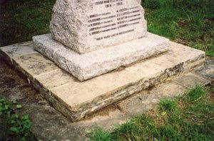 Lower Hadres war memorial after work © Lower Hadres and Nackington PC 2003