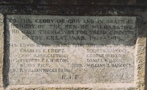 Wilbarston war memorial &copy; Wilbarston Parish Council, 2004